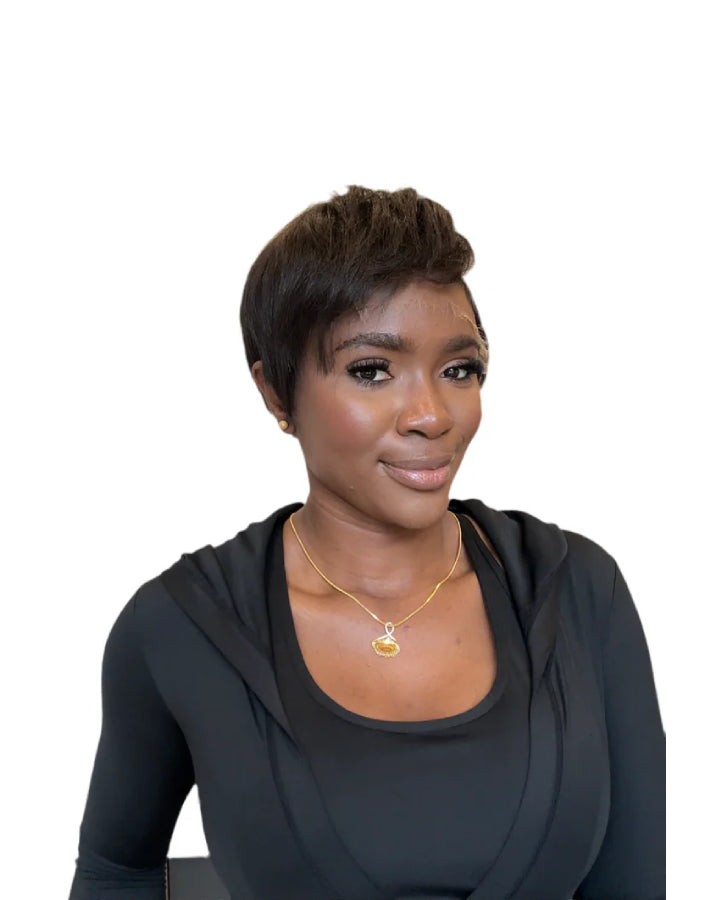 Pixie Cut 13x4 Front Lace Wig With Bangs
