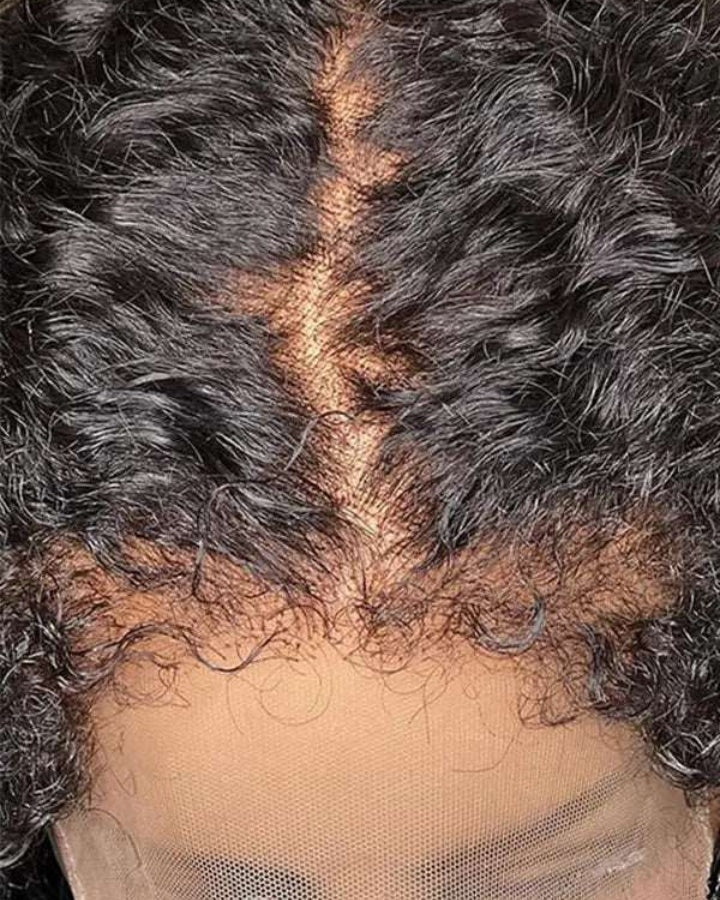 Lace Frontal Realistic Kinky Curly Hairline Wig