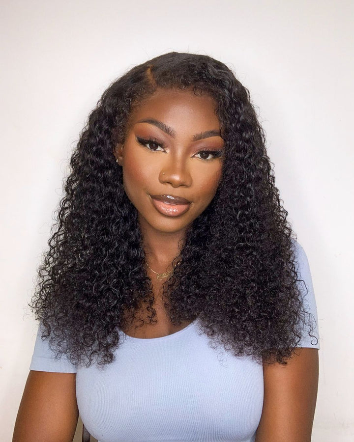 Lace Frontal Realistic Kinky Curly Hairline Wig