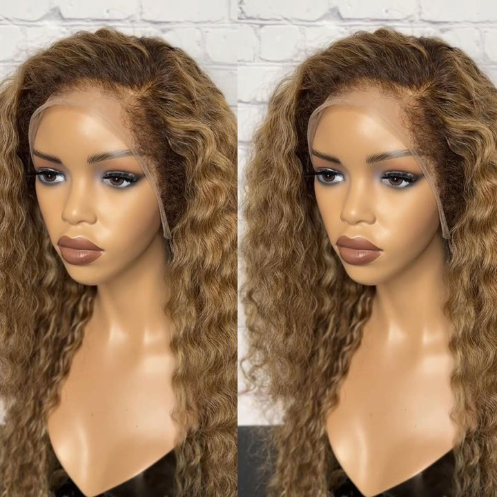 Textured Edges Honey Blonde 13x4 Lace Frontal Wig