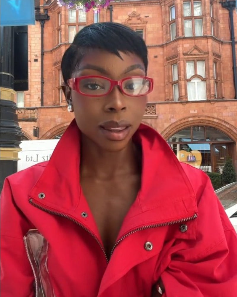 Side Parted Short Full Lace Human Hair Wig