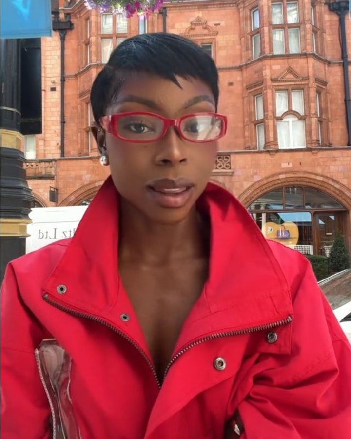 Side Parted Short Full Lace Human Hair Wig