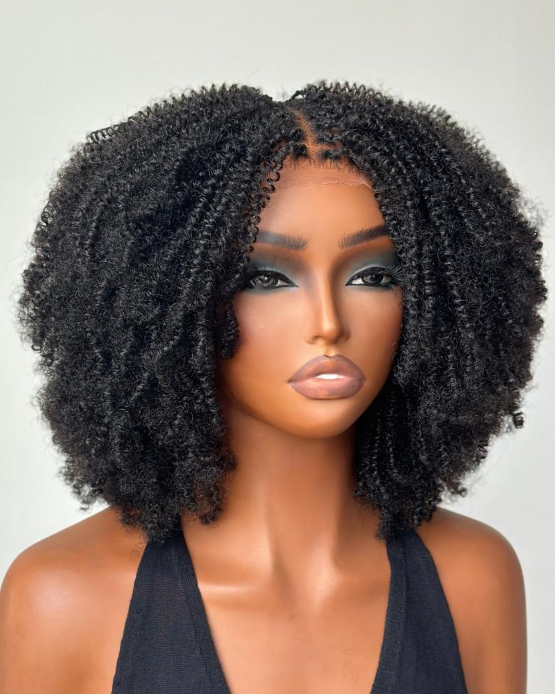 Full Lace Knotless Twist Microlocs Boho Wig