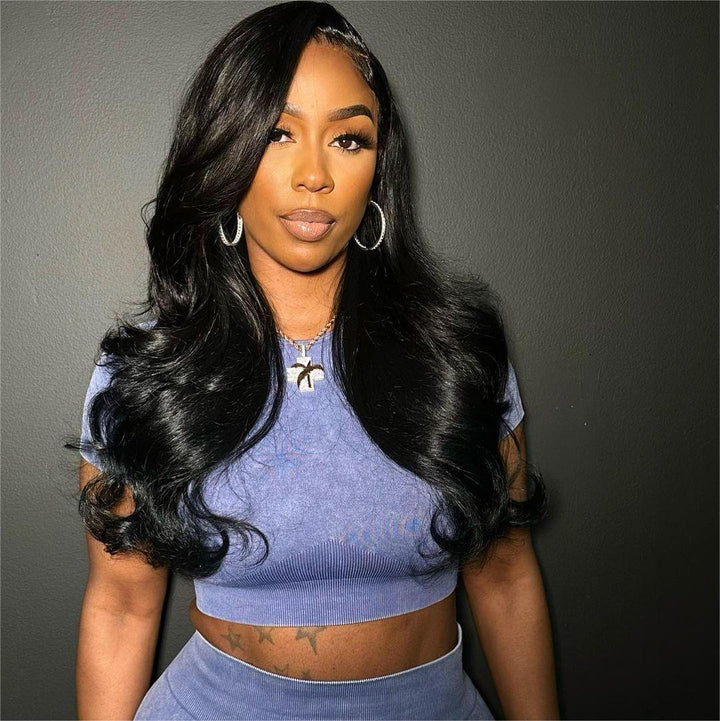 5x5 Lace Closure Side Part Layered Style Wig