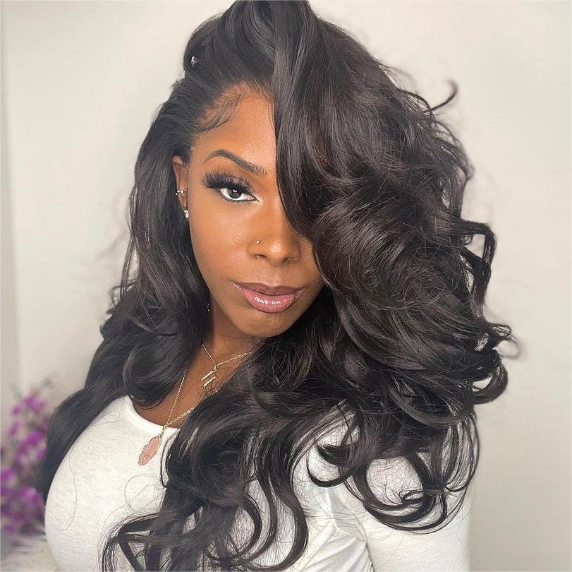 13x4 Lace Frontal Realistic Human Hair Body Wave Wig