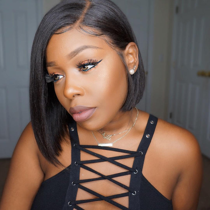 Yaki Layered Cut 13x4 Lace Frontal Wig