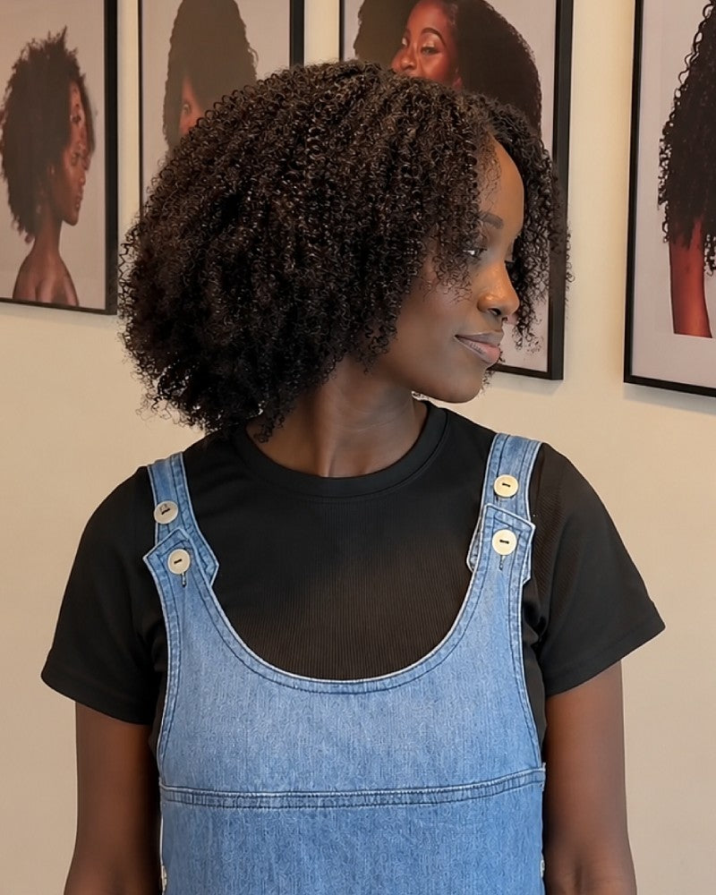 Natural Volume Arfo Jerry Curly 7x5 Lace Wig