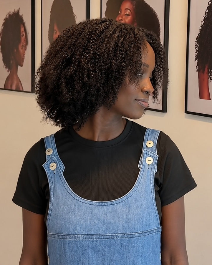 Natural Volume Arfo Jerry Curly 7x5 Lace Wig