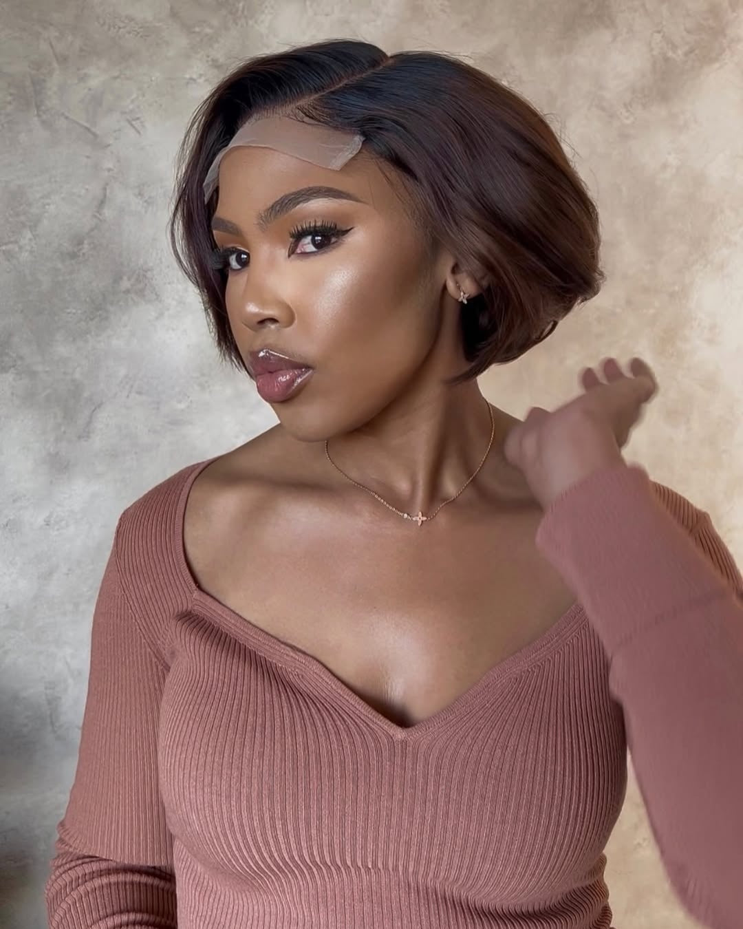 Layered Double Drawn Straight 5x5 Lace Closure Wig