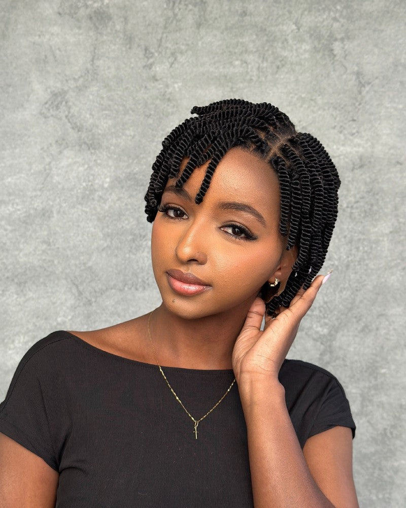 Full Lace Twist-out Afro Pixie Invisi Drawstring Wig