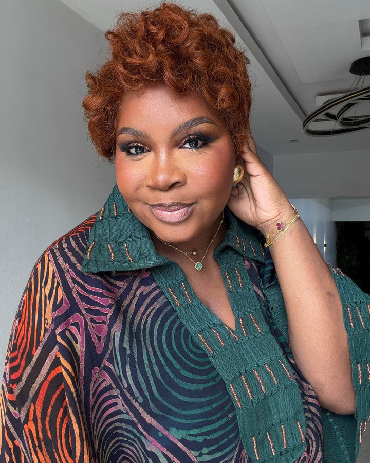 Burnt Orange Short Curls Full Lace Wig