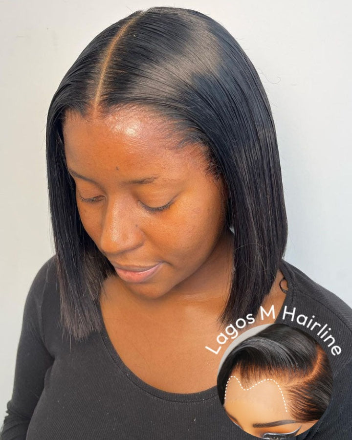 Lagos Hairline Sleek Straight 13x4 Lace Frontal Wig Human Hair