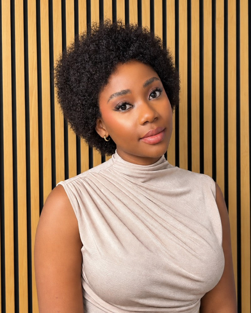 Wear & Go Short Afro Curly Puff Wig