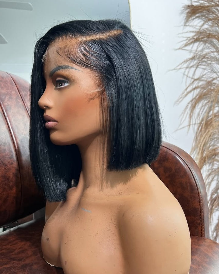Side Part Short Bob 13x4 Lace Frontal Wig