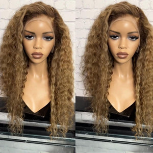 Textured Edges Honey Blonde 13x4 Lace Frontal Wig