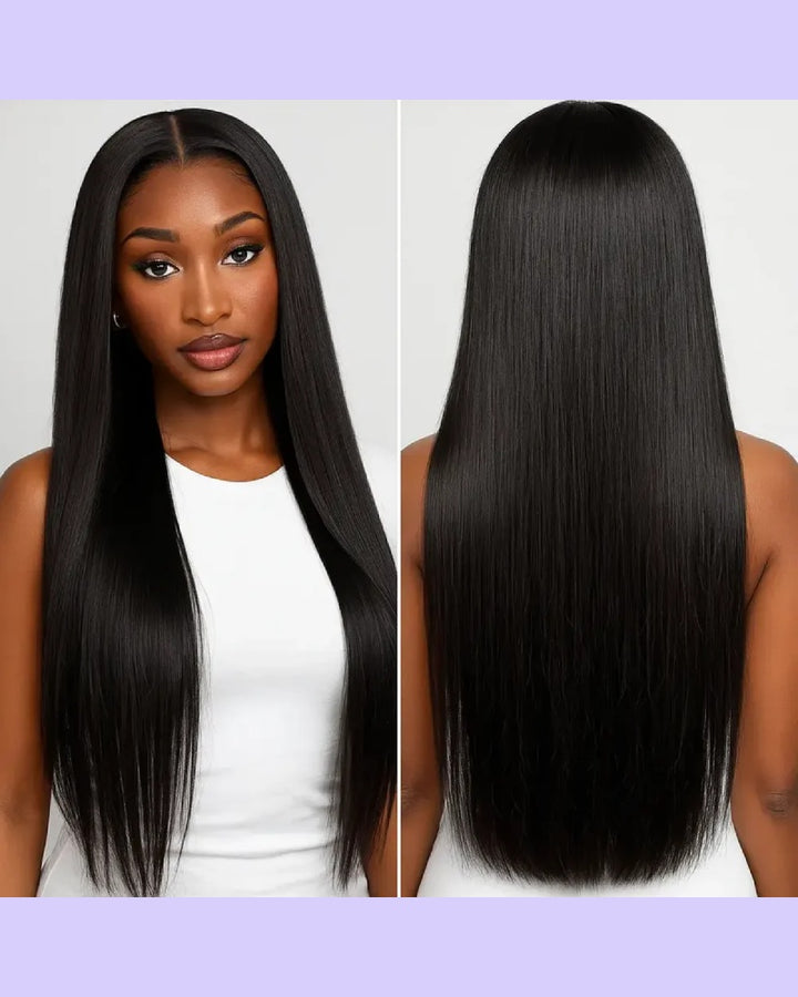 Smooth Natural Straight Hair 13x4 Lace Front Wig