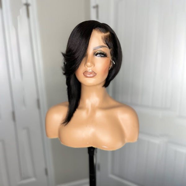 13x4 Lace Frontal Fashion Cut Asymmetrical Wig