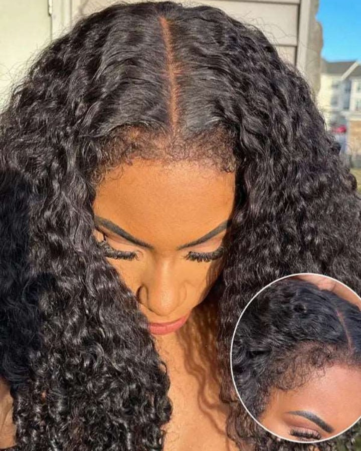 Lace Frontal Realistic Kinky Curly Hairline Wig