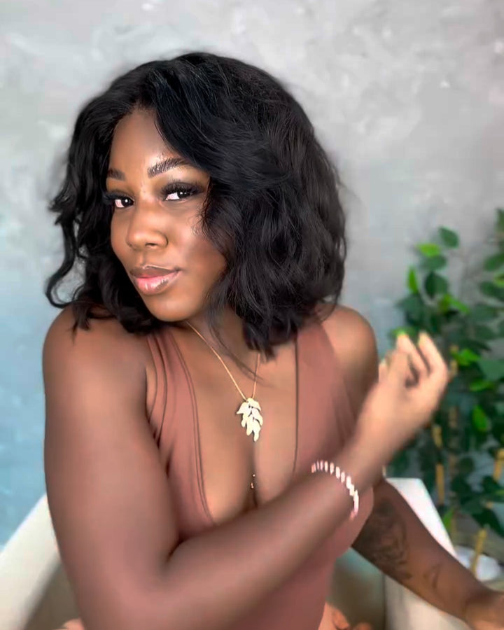 Natural Black Loose Wave 5x5 Lace Closure Wig