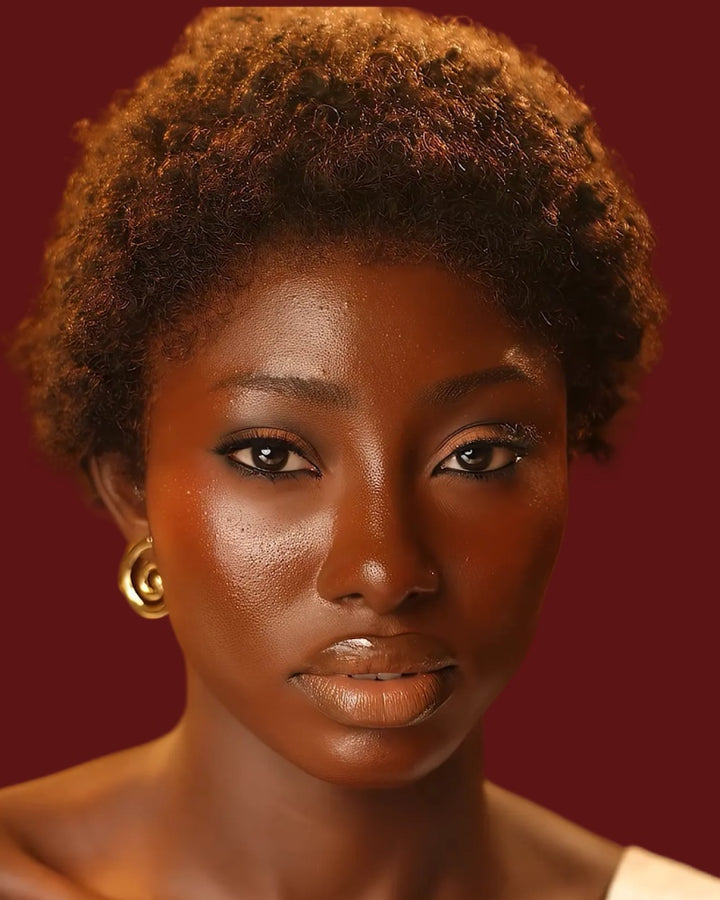 Pre-plucked Hairline Full Lace Natural Black Loose Curly Wig