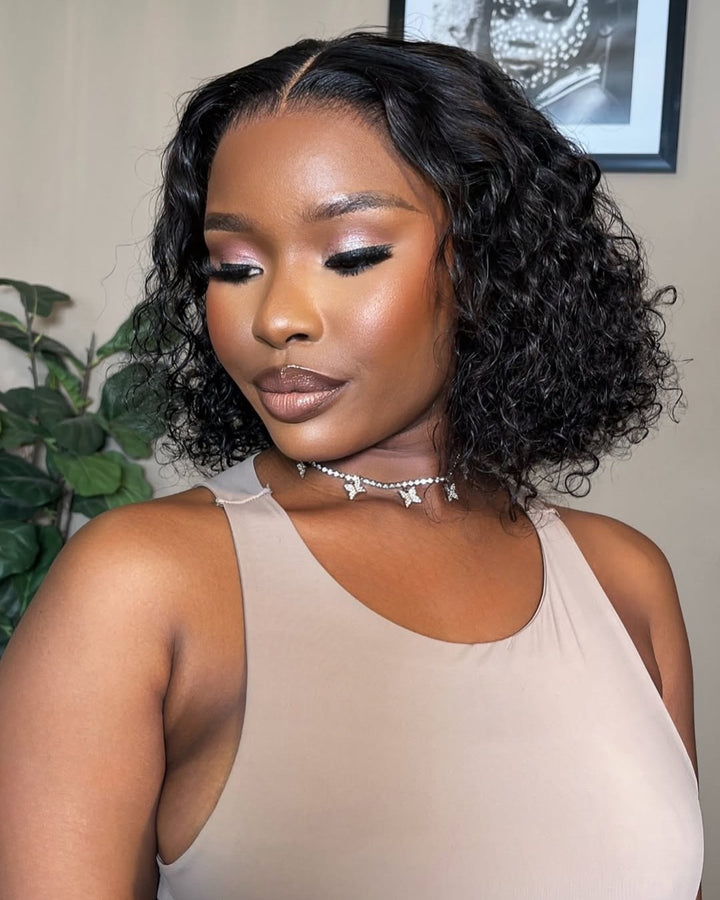 Wet and Wavy 13x4 Lace Front Wig Curly Human Hair Wig