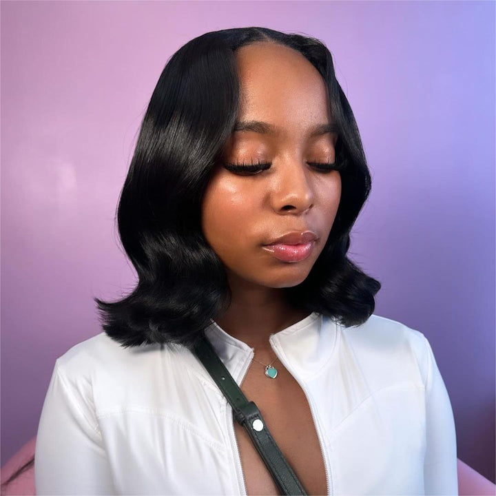 Wavy Bob Style 5x5 Lace Closure Wig