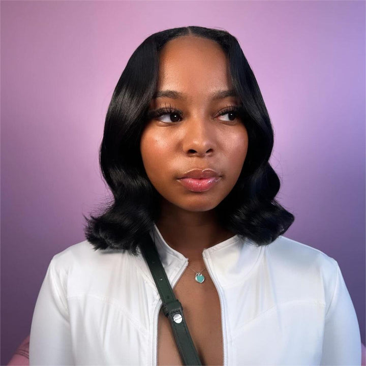 Wavy Bob Style 5x5 Lace Closure Wig