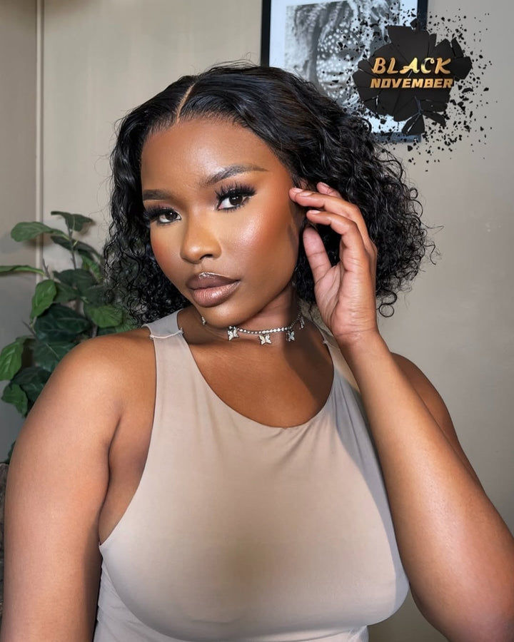 Wet and Wavy 13x4 Lace Front Wig Curly Human Hair Wig