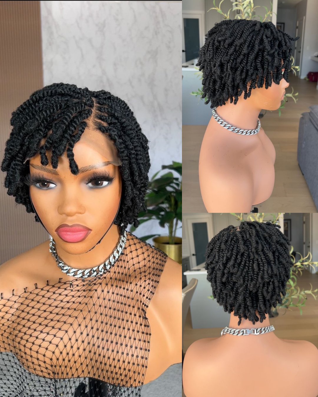 Full Lace Twist-out Afro Pixie Invisi Drawstring Wig
