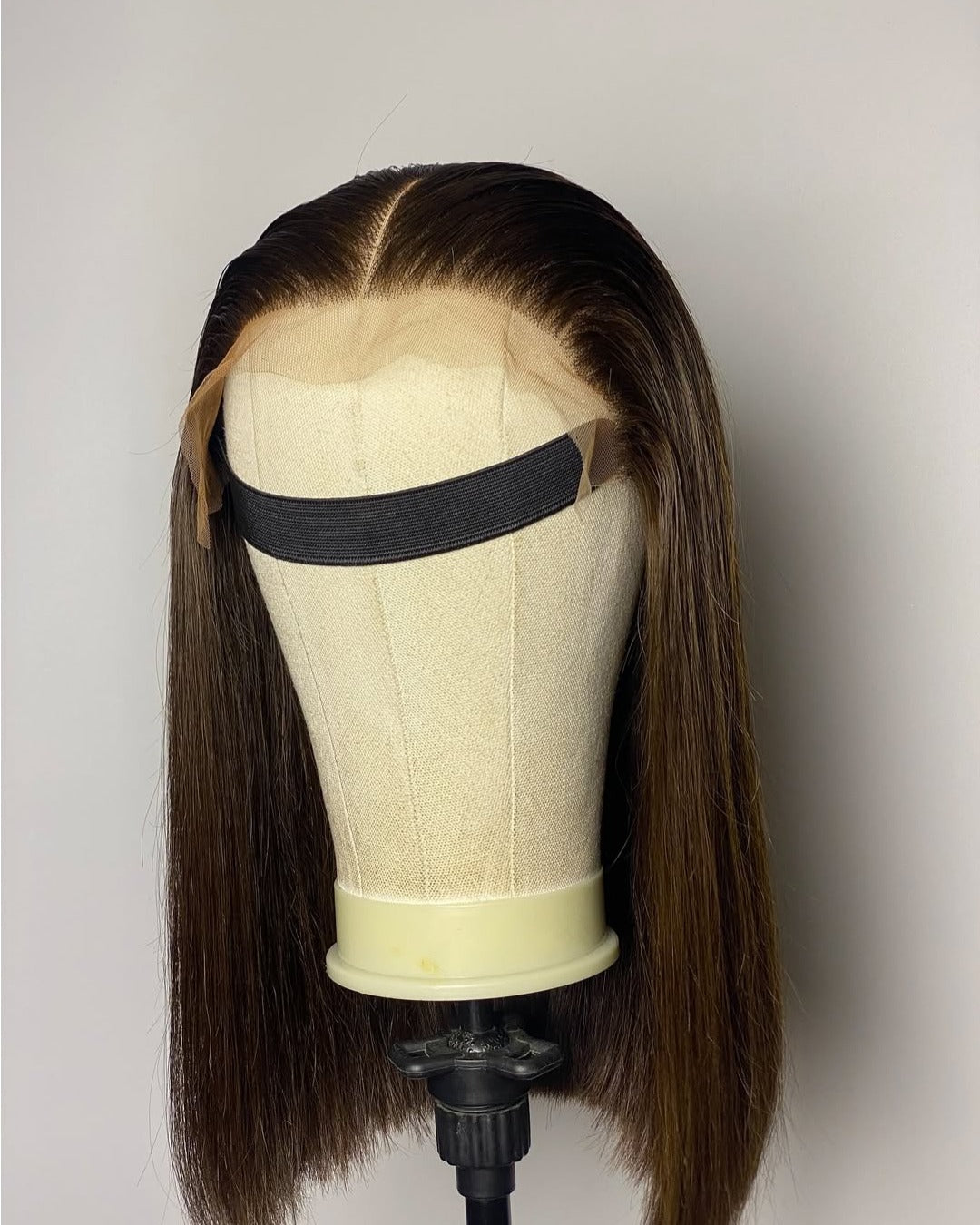 Ombre Dark Blonde Bob 5x5 Lace Closure Wig
