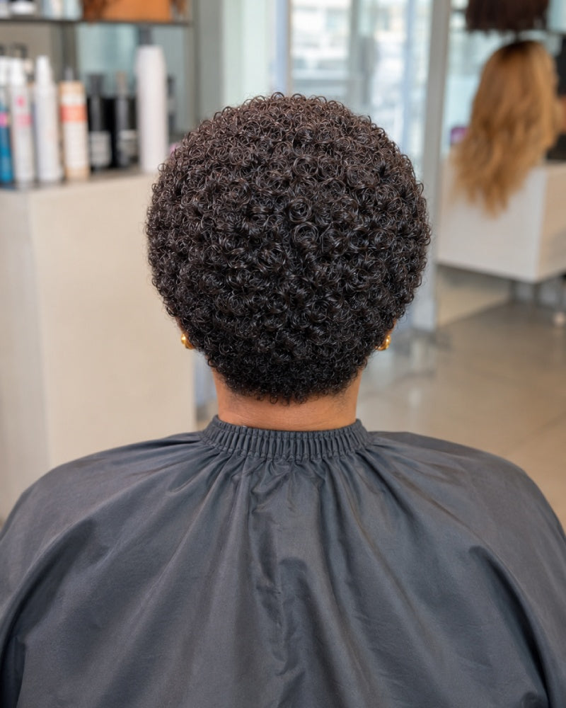 Glueless Afro Curly 13x4 Lace Front Wig