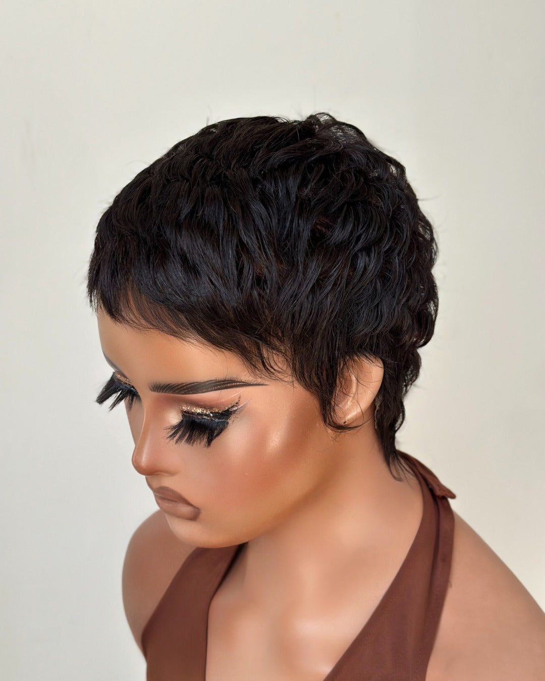 Full Lace Pixie Cut Wig 100% Human Hair