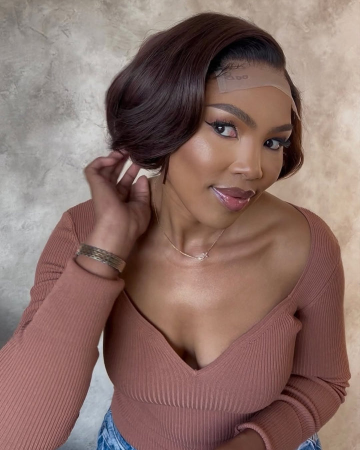 Layered Double Drawn Straight 5x5 Lace Closure Wig