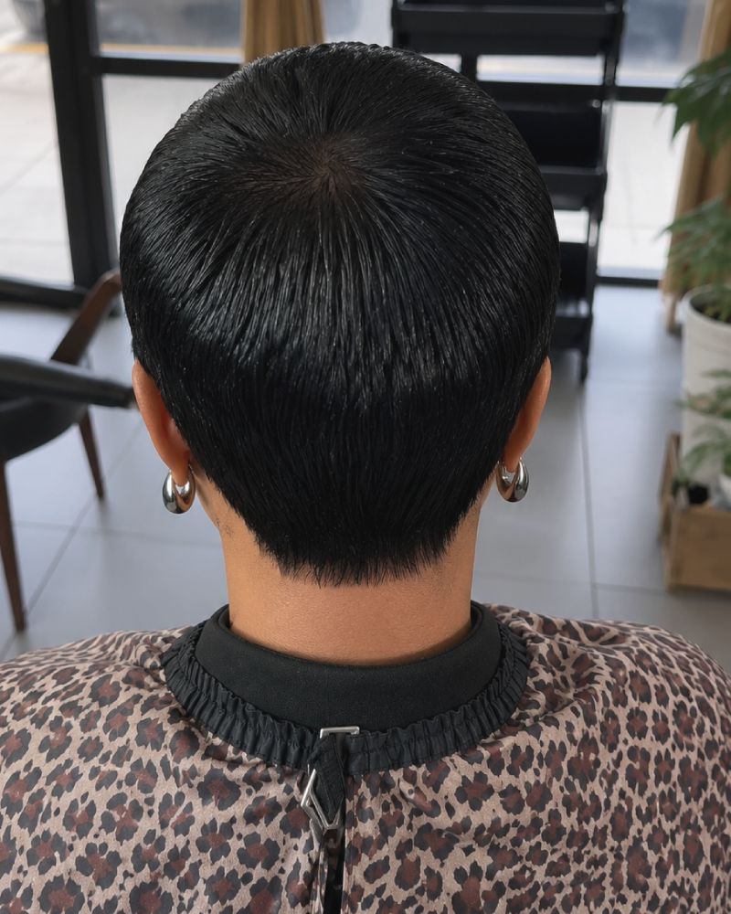 Wear & Go Full Lace Ultra-Short Pixie Wig With Side Swept Bangs
