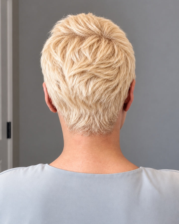 613 Golden Blonde Layered Pixie Cut 13x6 Lace Wig