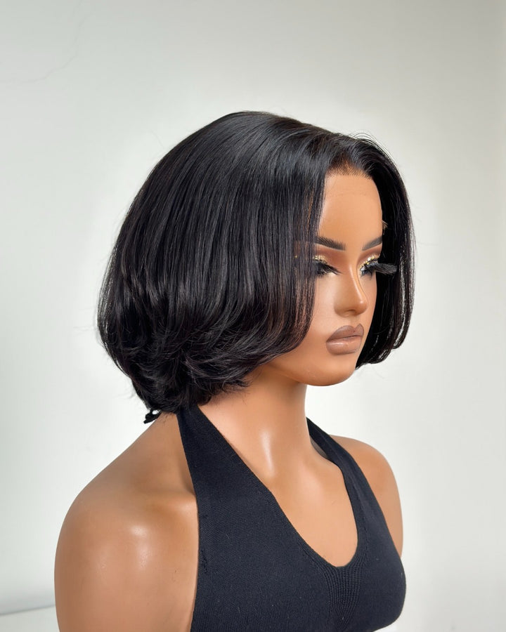 Glueless & Beginner-Friendly Soft Layers Silky Bob Lace Closure Wig