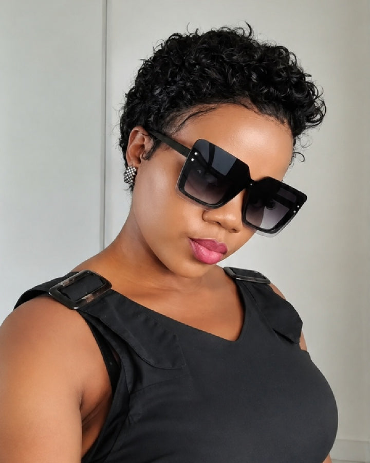 Big Chop Full Lace Short Curly Pixie Wig for Everyday Wear