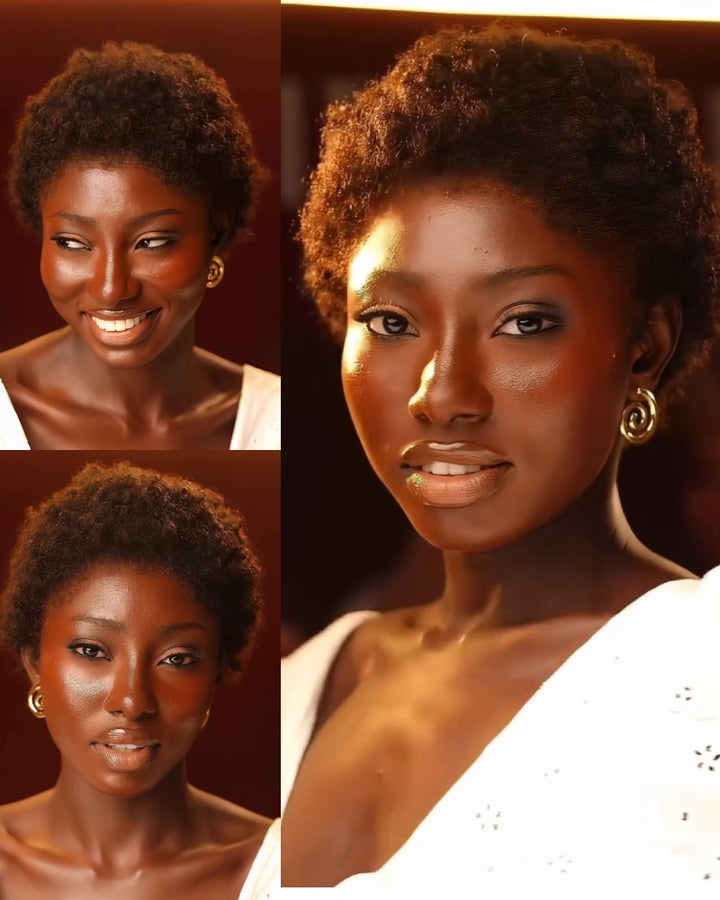 Pre-plucked Hairline Full Lace Natural Black Loose Curly Wig