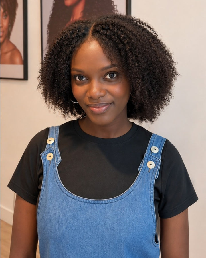 Natural Volume Arfo Jerry Curly 7x5 Lace Wig