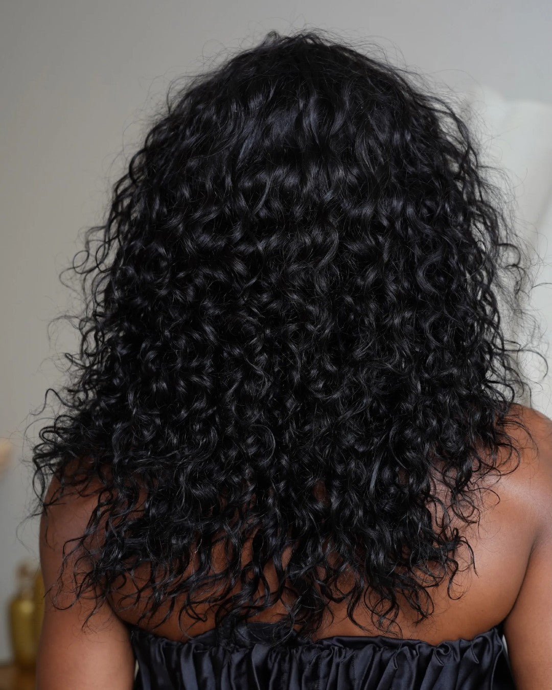 Wear & Go Black Water Wave Huamn Hair Wig