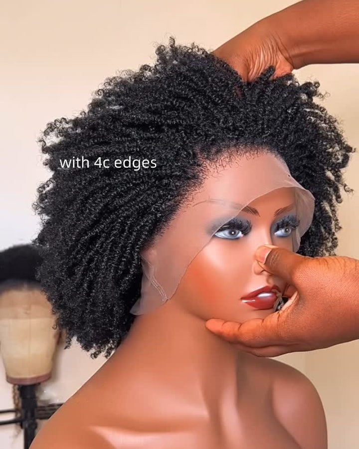 Full Lace Knotless Twist Microlocs Boho Wig