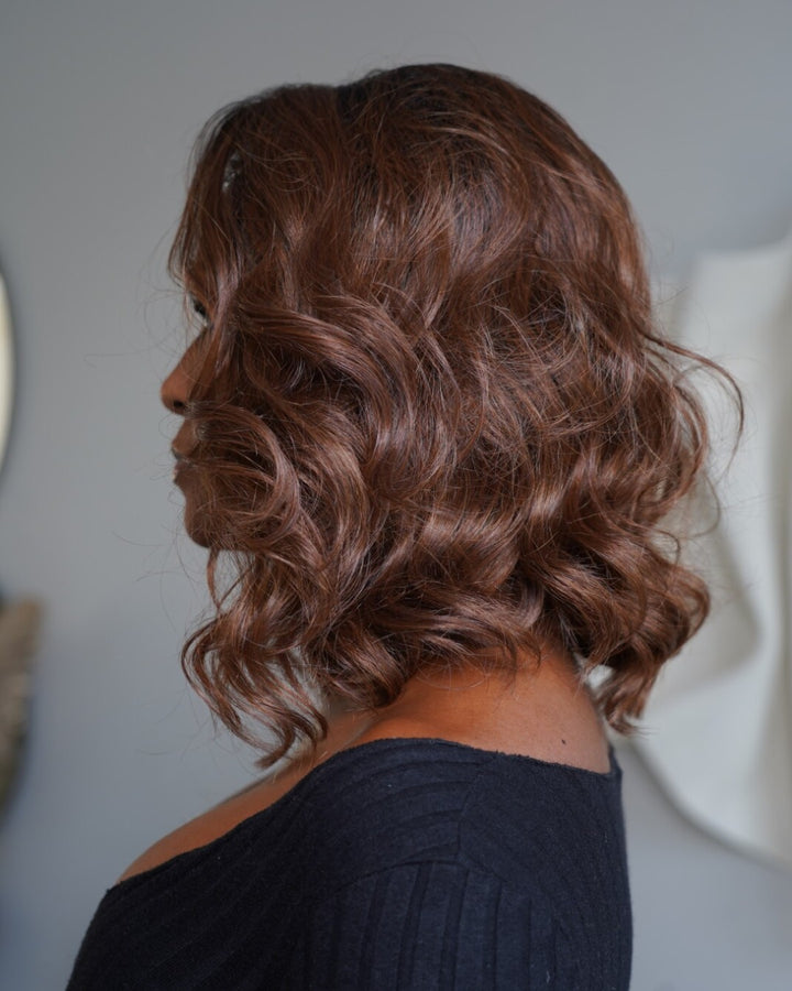 Coffee Brown Wave 5x5 Lace Closure Wig