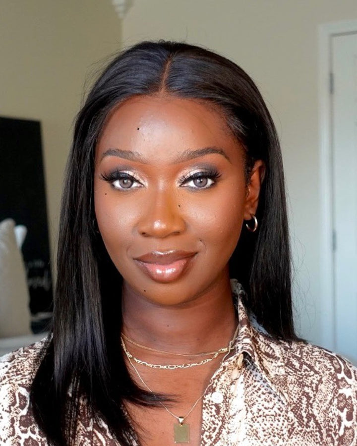 Smooth Natural Straight Hair 13x4 Lace Front Wig