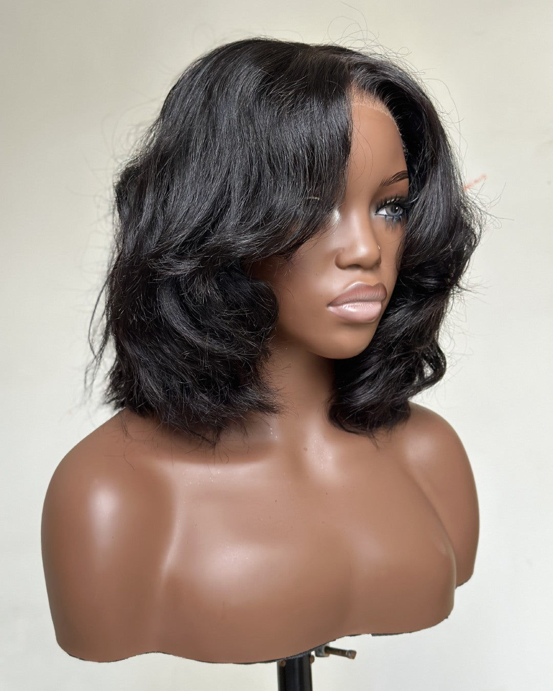 Wear & Go Layered Wavy Bob 5x5 Pre Cut Lace Wig