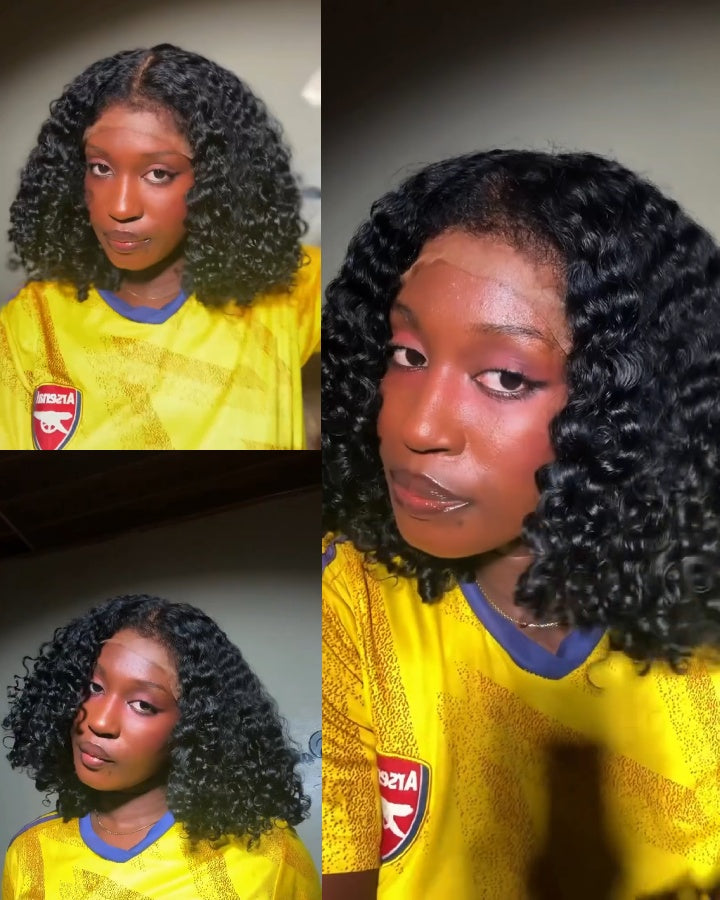 Lace Frontal Realistic Kinky Curly Hairline Wig