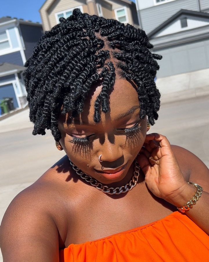 Full Lace Twist-out Afro Pixie Invisi Drawstring Wig