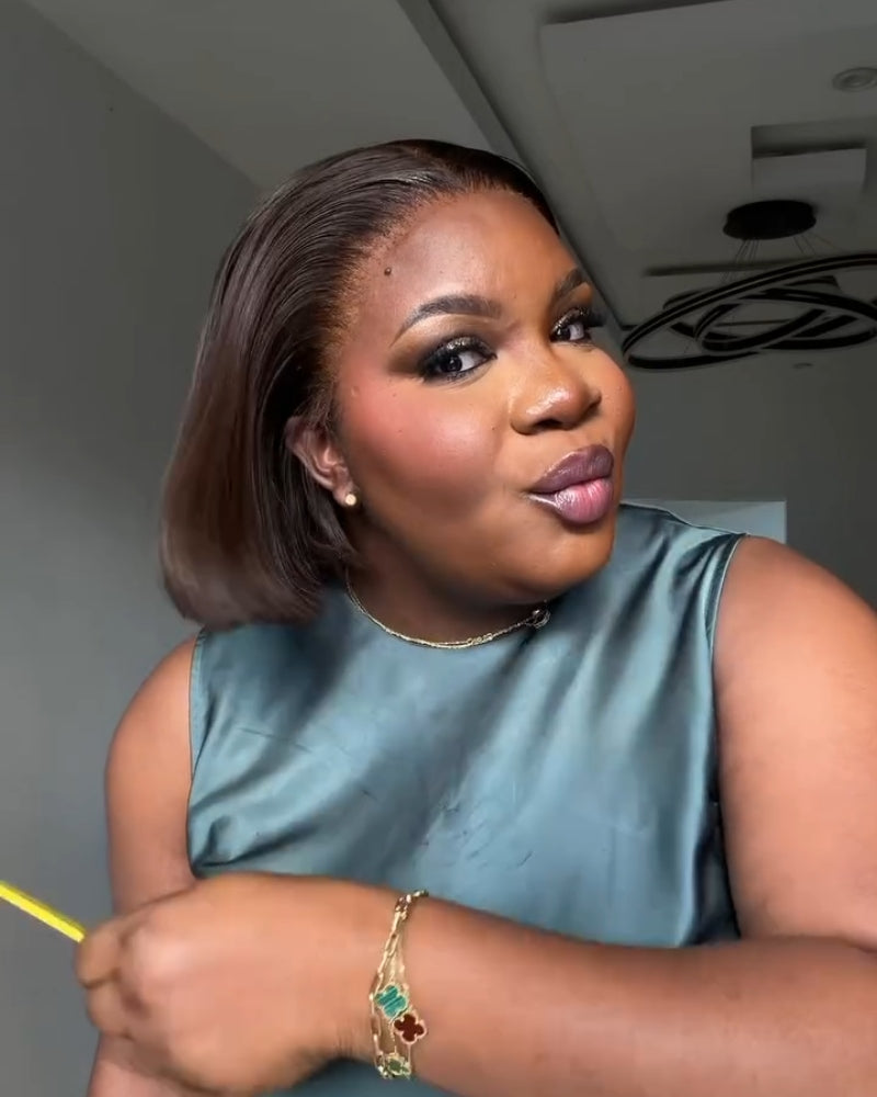 Choco Brown Straight Hair 13x4 Lace Front Wig