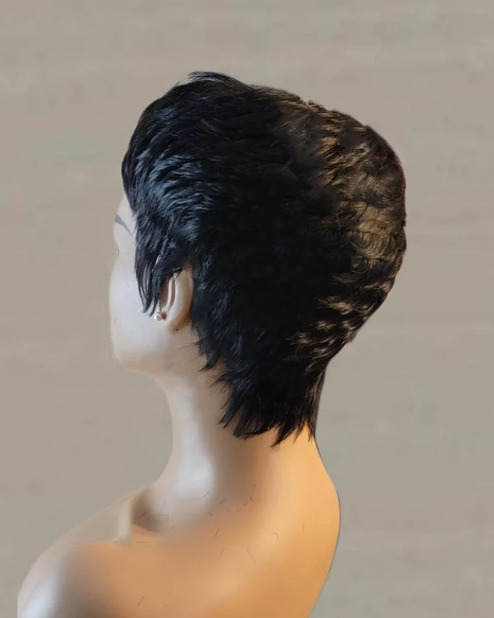 Full Lace Pixie Cut Wig 100% Human Hair