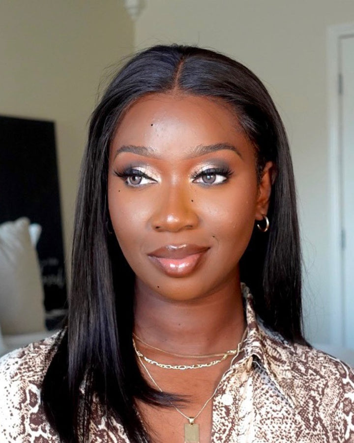 Smooth Natural Straight Hair 13x4 Lace Front Wig