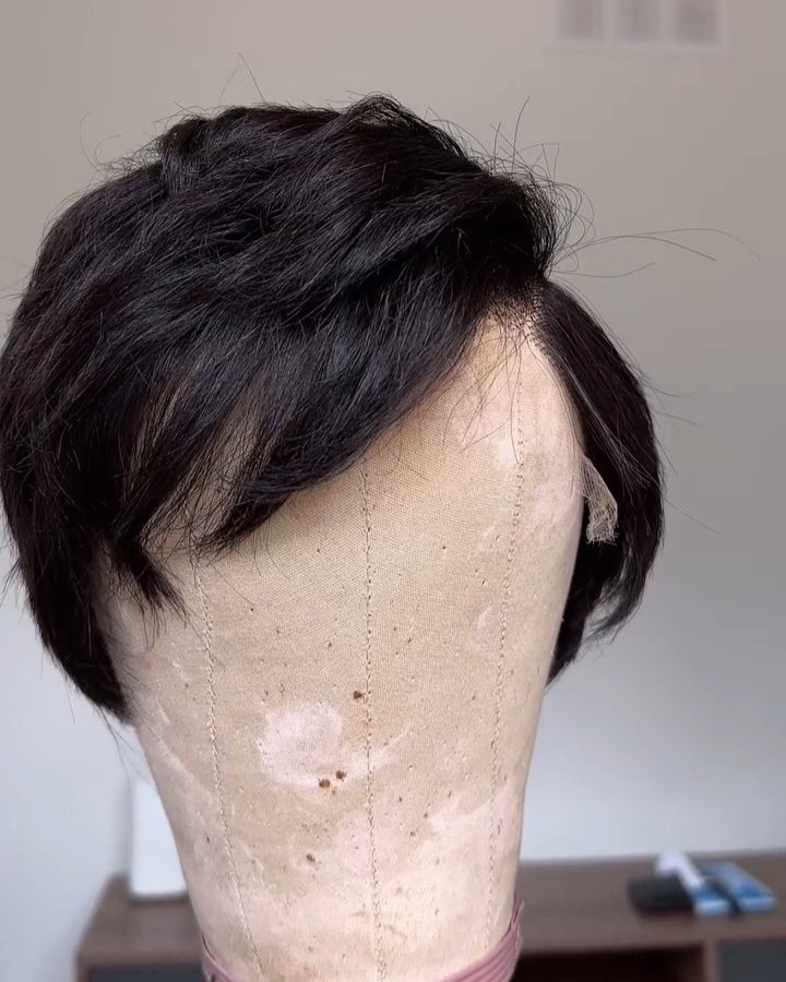 Pixie Cut 13x4 Front Lace Wig With Bangs